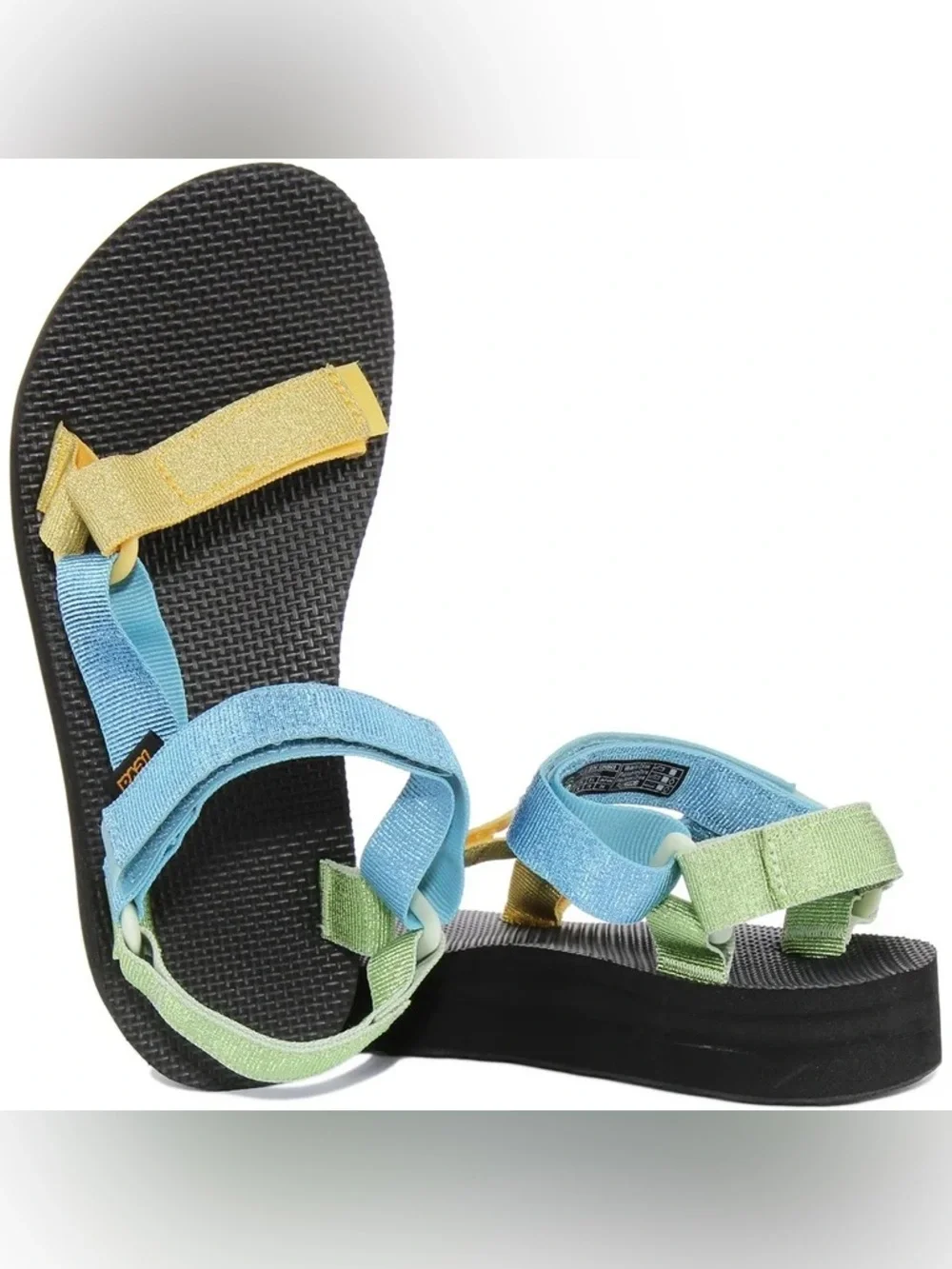 Tévez Midform Universal Women's Vegan Platform Strappy Sandal In size 9